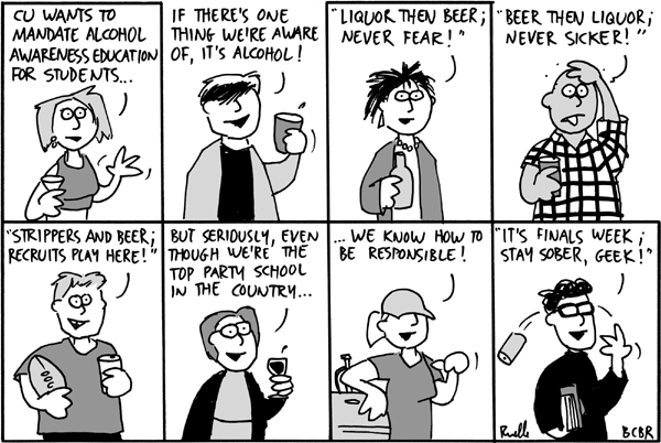 alcohol awareness comic cartoon