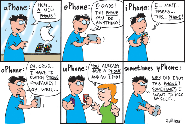 iphone comic cartoon