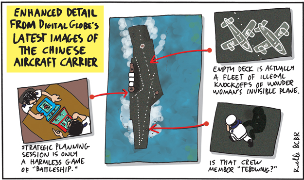 chinese aircraft carrier comic cartoon